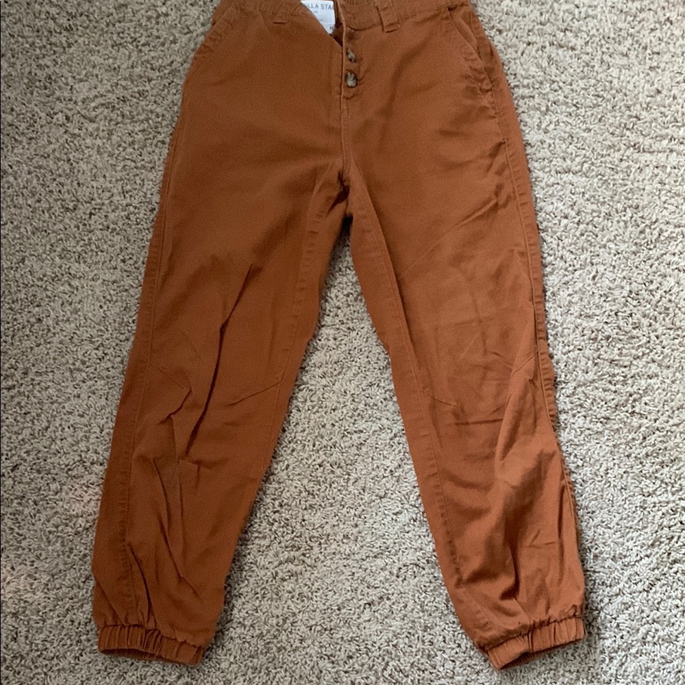 Vanilla Star Brown Chino Pants with Relaxed Fit